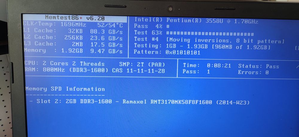 Оперативная память , ОЗУ для ноутбука DDR3, 2GB