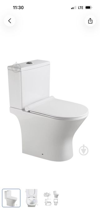 Унітаз напольний Ravak Чехія.