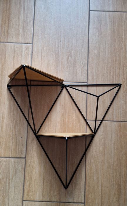 Półka geometryczna/ kwietnik wiszący loft