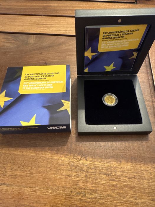 Moeda de colecção de ouro 0,25€ - XXV Aniversário UE