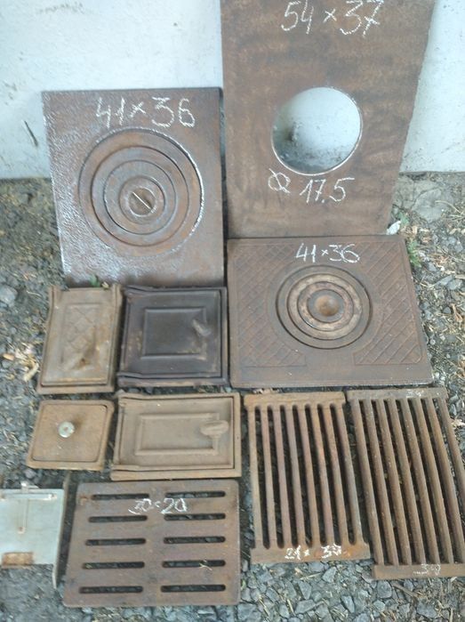 Колосники, юшки.дверцы,плиты, задвижки и ТД.