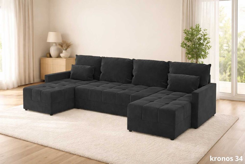 NOWY Narożnik Rogówka DOMINO U z funkcją spania KUPUJESZ U PRODUCENTA!