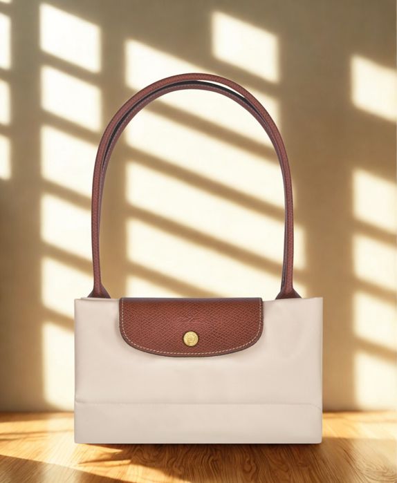 Bolsa longchamp le pliage cor branca