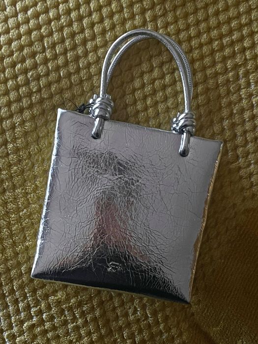 Mala de mão prateada Parfois com alça removível