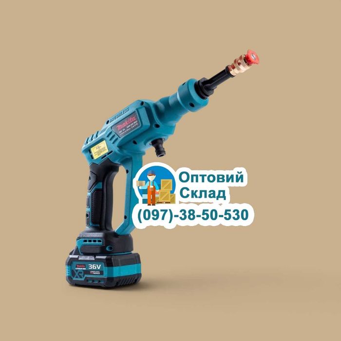 Безщіткова акумуляторна автомийка Makita DXR-928 BLUE (36V) Ручна АКБ мийка Макіта 40 БАР з 3 режимами