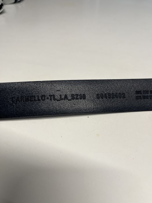 Hugo Boss męski pasek skórzany rozmiar 95 cm czarny Nowy!!!