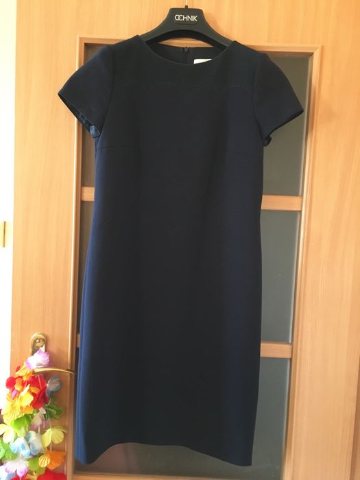 Sukienka HUGO BOSS ciemny niebieski / granatowa