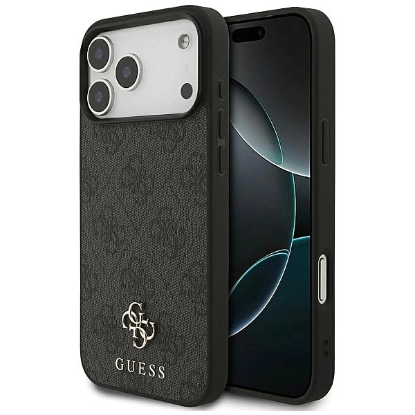 Etui Guess 4G Small Classic Logo MagSafe na iPhone 17 Pro Max - czarne
