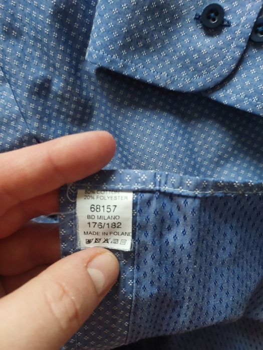 Koszula męska Benvetto M błękitna