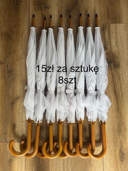 Parasolka biała -Wesele 8 szt.