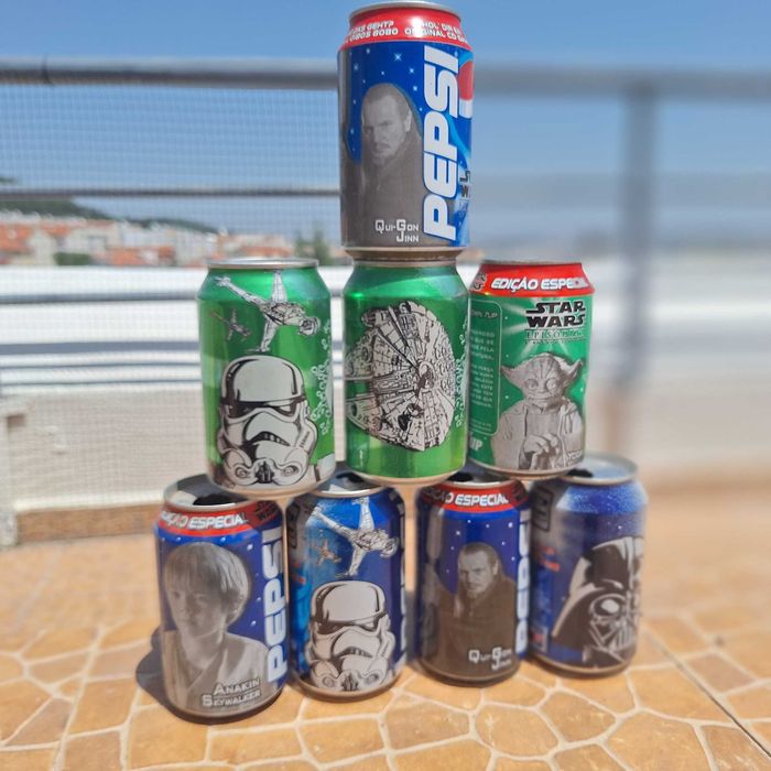 8 latas da Pepsi e 7UP - Star Wars