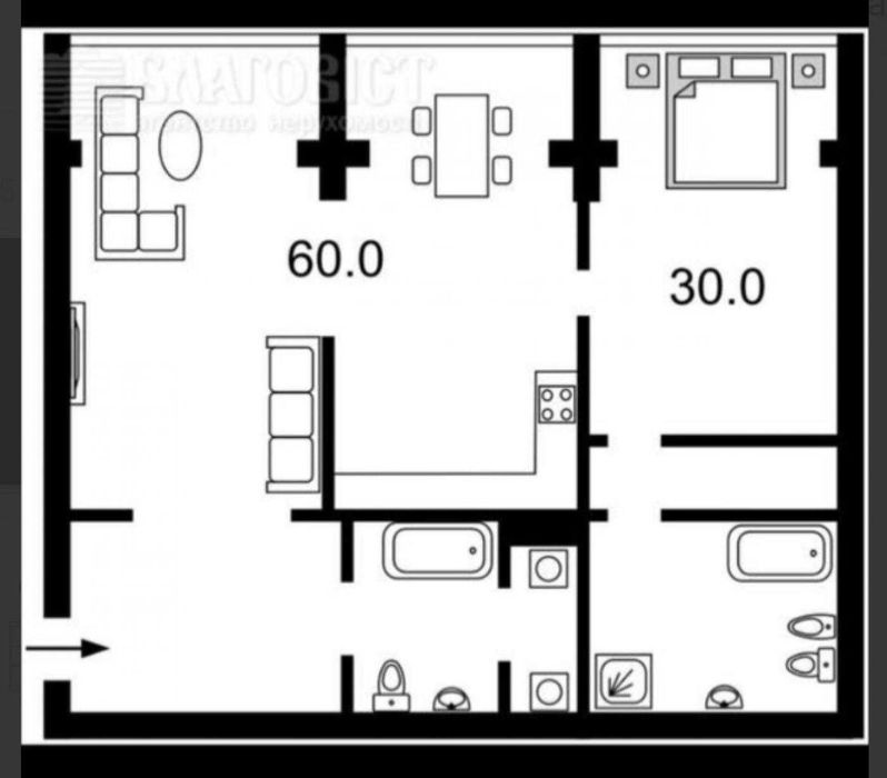 Продаж квартири, ЖК Botanic Towers, вул. Саксаганського