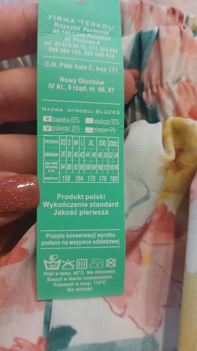 Zwiewna nowa spódnica z metką.