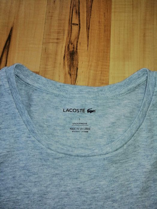 Szara koszulka Lacoste