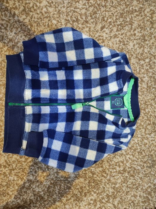 Bluza polarowa cool club rozmiar 86 w kratkęw bardzo dobrym stanie