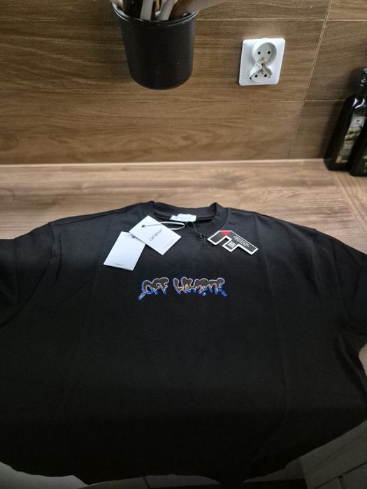 T-shirt Off White roz L premium.