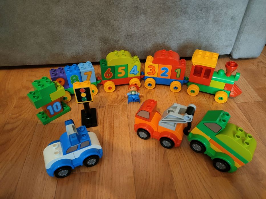 LEGO Duplo pociąg + autka