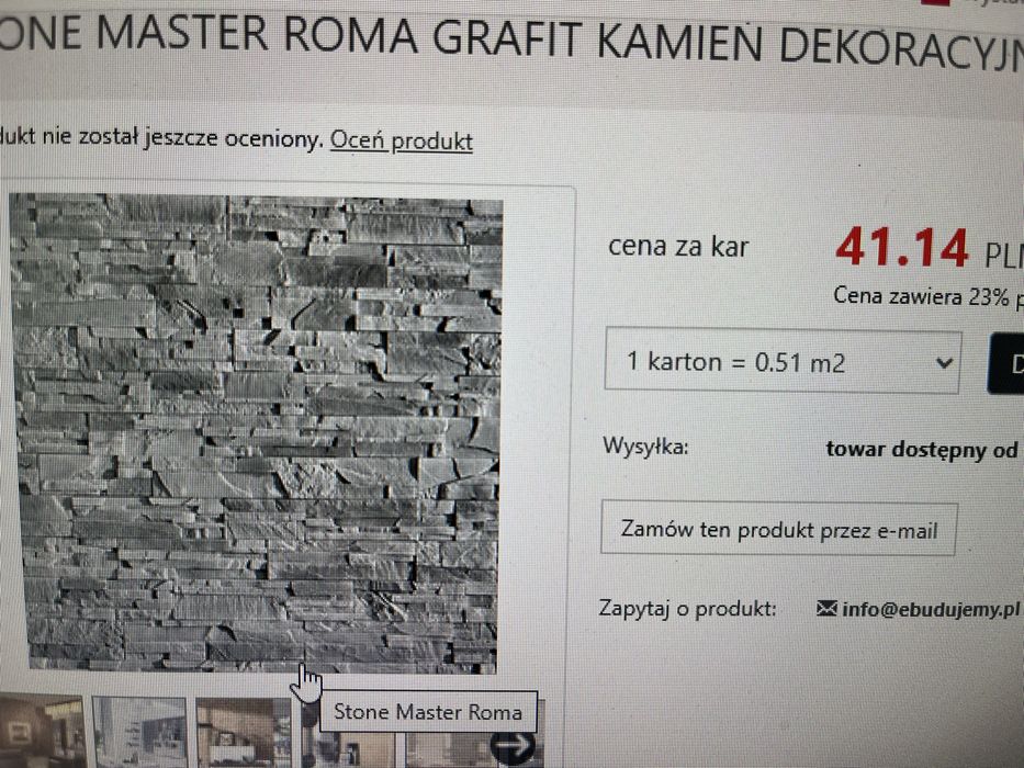 Kamień elewacyjny Roma