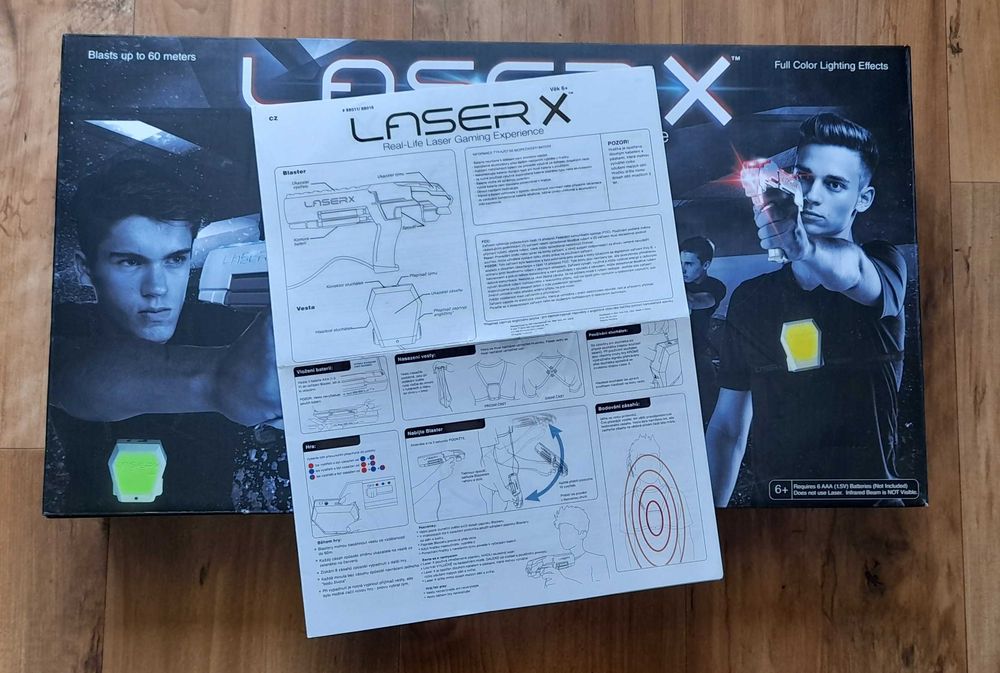 Laser X pistolet na podczerwień zestaw