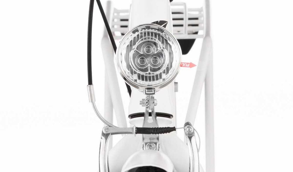 Damski Stylowy Rower miejski Moena 28 cali Biały Koszyk+lampki NOWY!