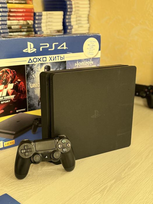 Playstation 4 slim 500gb стан нового + повний заводський комплект