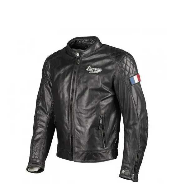 Мотокуртка SEGURA шкіра PATCH black M (Франція)