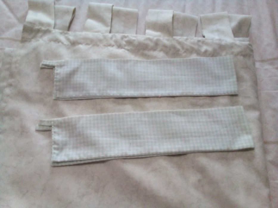 cortinas verdes de alças