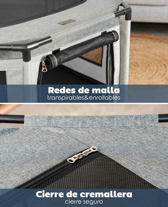 Parque Octogonal para Cães e Gatos em Tecido 72 x 72 x 43 cm