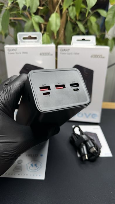 Портативная Батарея, мощный павербанк Proove Giant 100W 40000mAh
