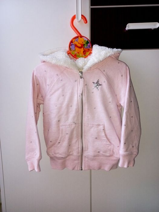 Next ciepła bluza 116 kurteczka futerko kurtka miś