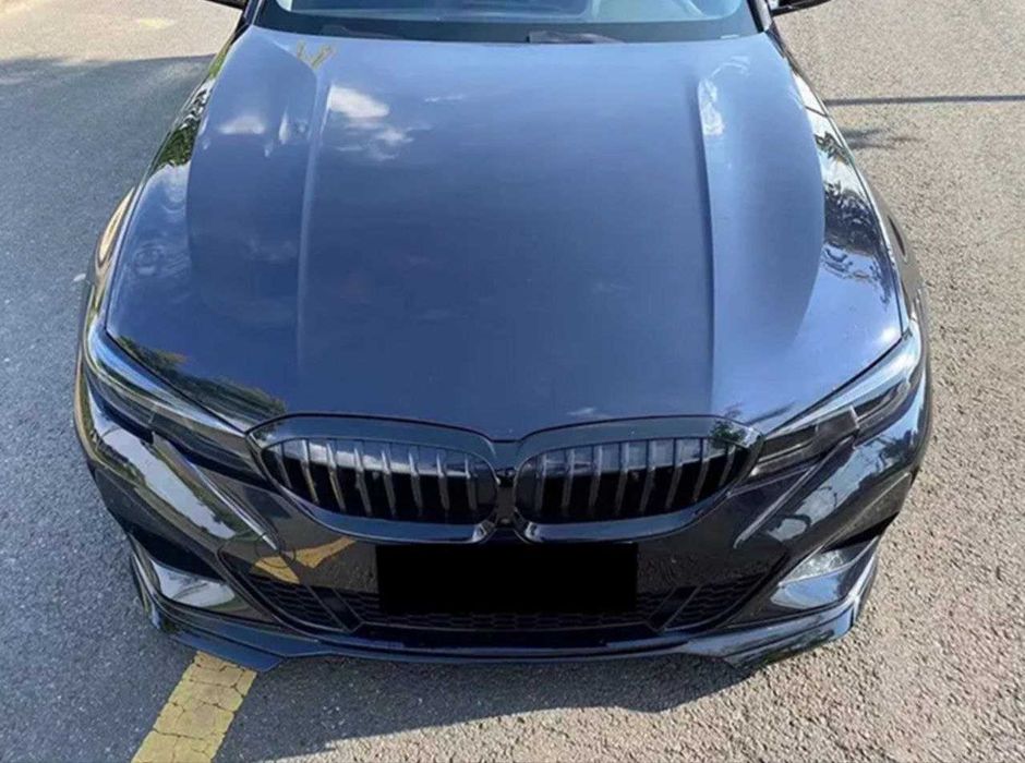Губа сплиттер BMW 3 G20 накладка бампера БМВ спойлер диффузор сплітер