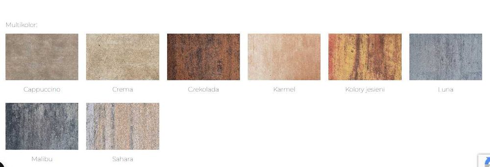 Kostka  BRUK Futura Lunga Modern szary multicolor