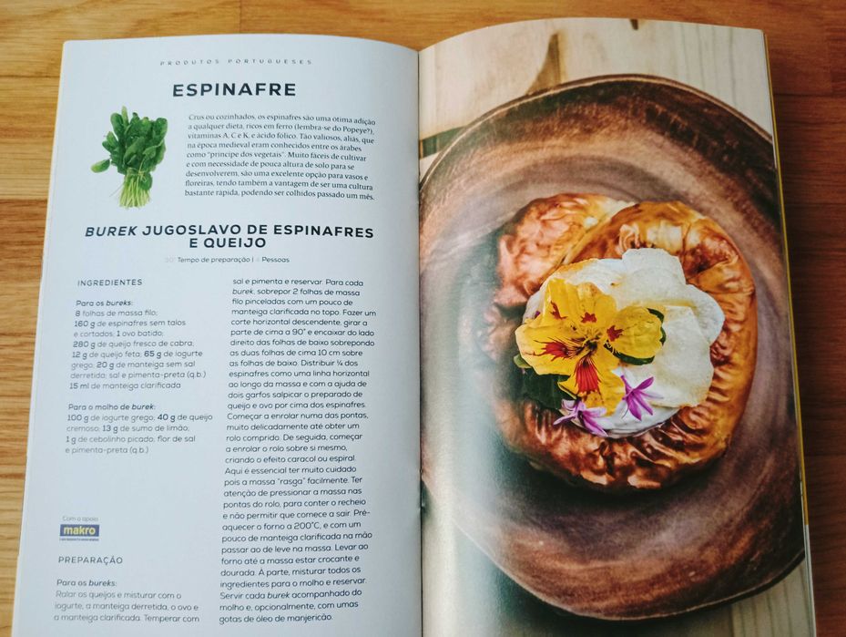 Caderno de receitas de produtos Portugueses