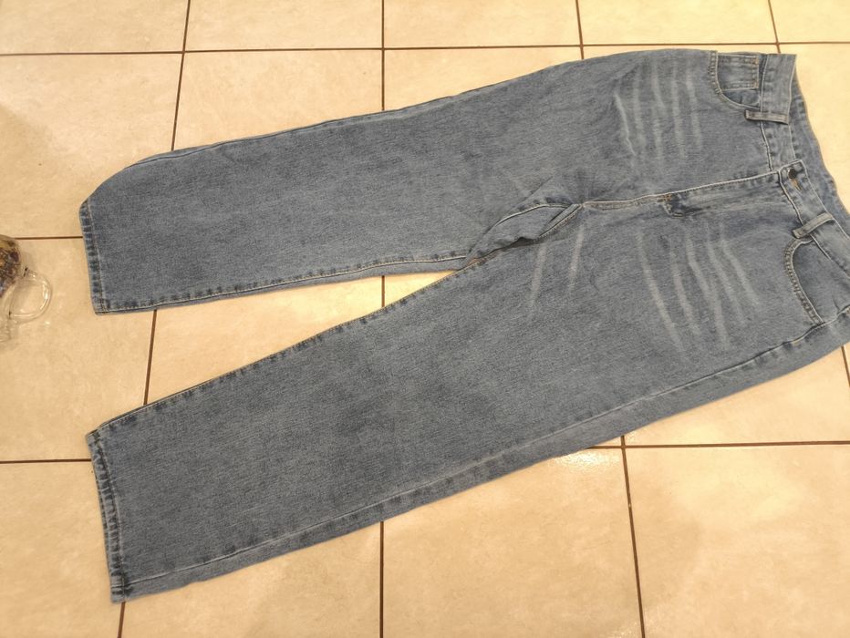 Spodnie jeansowe boyfriend mimfit papierbag 42 XL