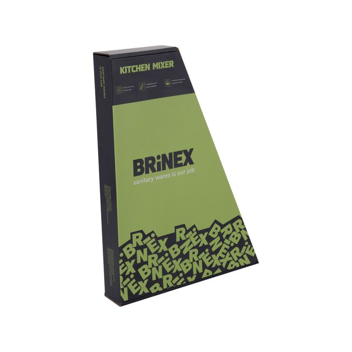 Змішувач для кухні Brinex Pure 015F, Nickel (k35) BRIPUR015FNKL