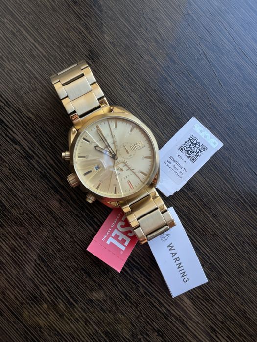 -35%$ Diesel DZ4475 оригінал золотий годинник золотые часы золотистые