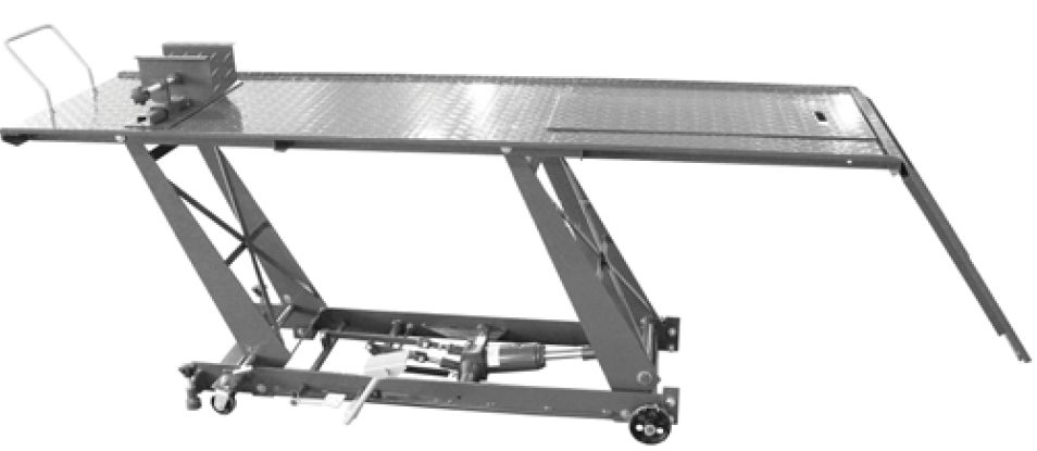 Elevador Motos Hidropneumático 450Kg POWERED c/ Alçapão