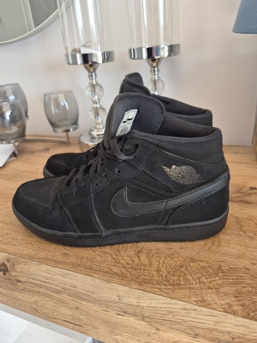 Buty Air Jordan 1 Mid 45 czarne