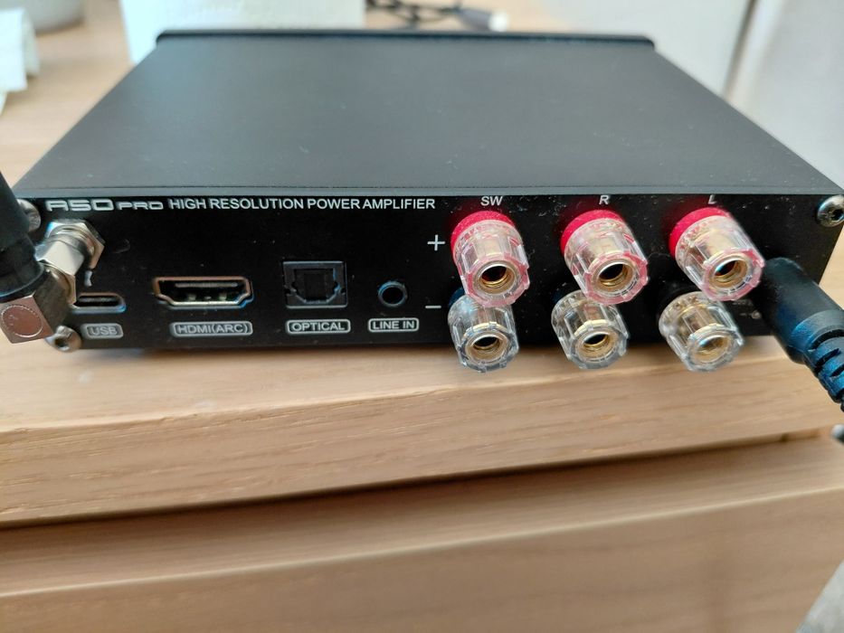 SMSL A50 PRO wzmacniacz głośnikowy 2.1 z Bluetooth i HDMI ARC