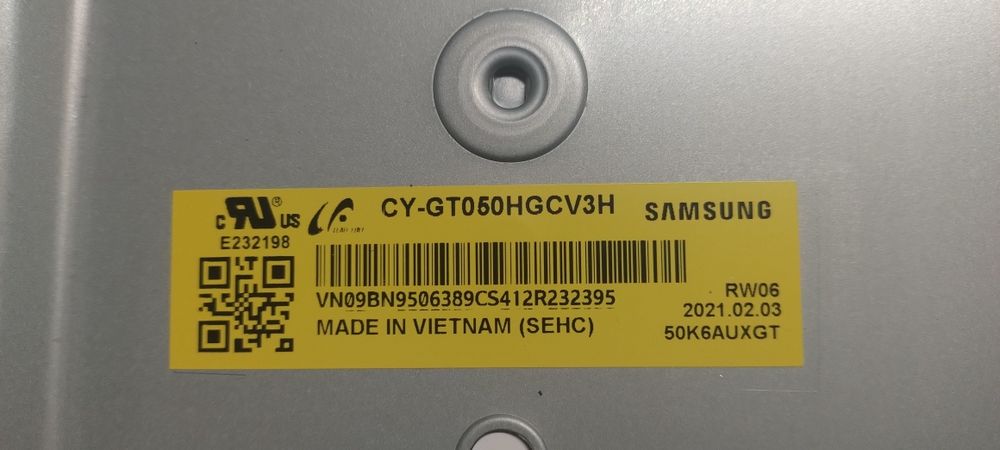 Samsung GU50TU6979U moduły