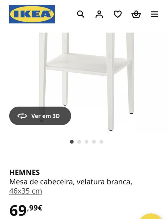 2 Mesas de cabeceira HEMNES IKEA