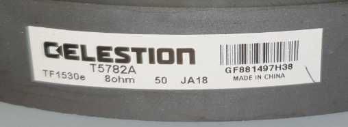 Głośnik 15" Celestion Truvox TF1530