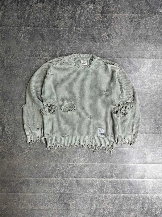 MAISON MIHARA YASUHIRO Distressed свитер свитшот Sweater светр кофта