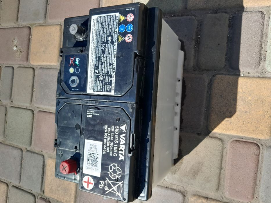 Срочно АGM АКБ  ОРИГИНАЛ 5К0 915 105G 72Ah 12v