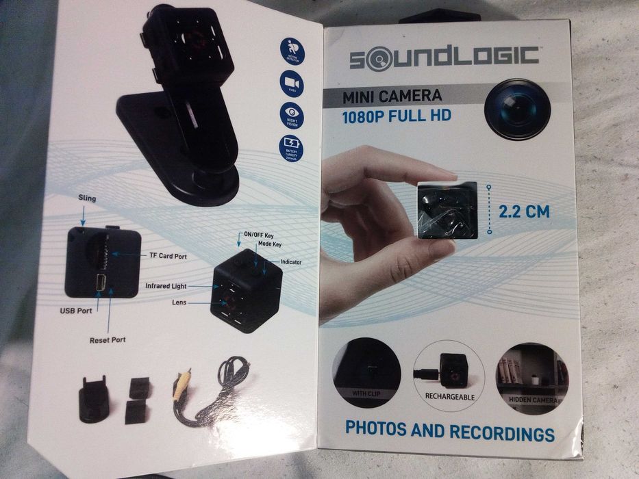 Micro Câmera Vigilância Espiã Visão Noturna 1080 FULL HD NOVA 15€