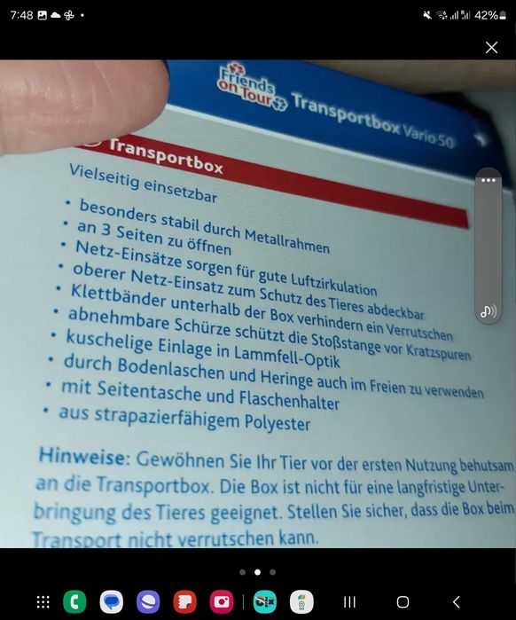 Caixa para transportar cães