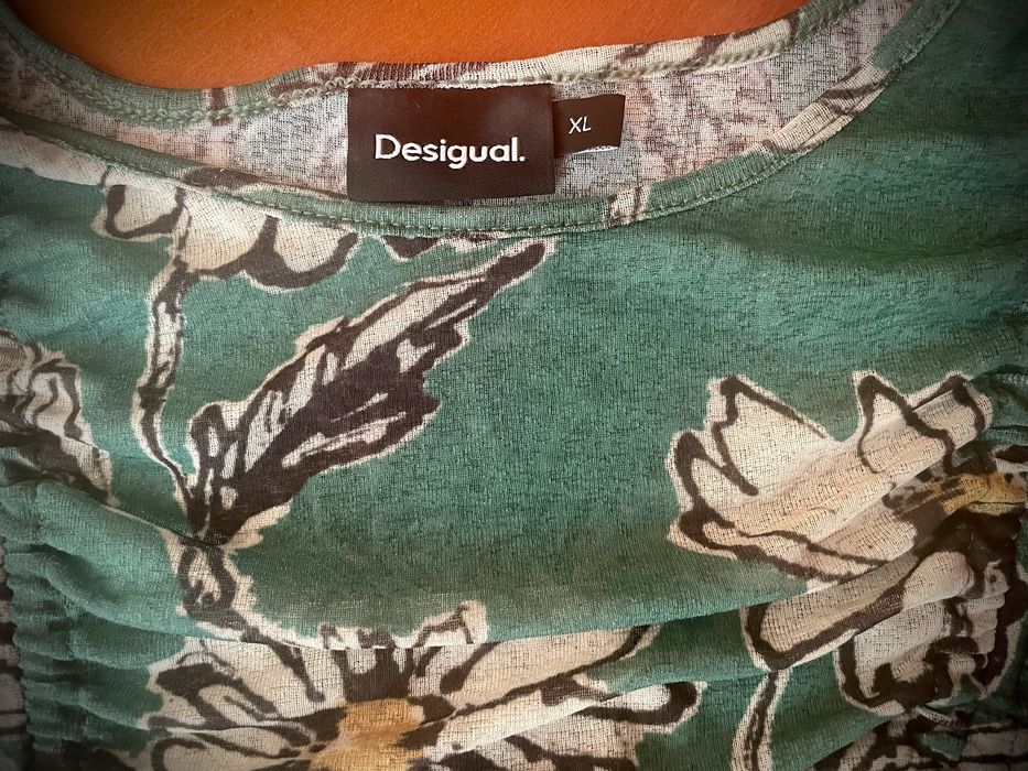 T-Shirt floral franzida Desigual