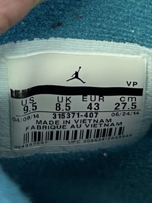 Jordan Air Spizike Space кроссовки 43 размер баскетбольные синие