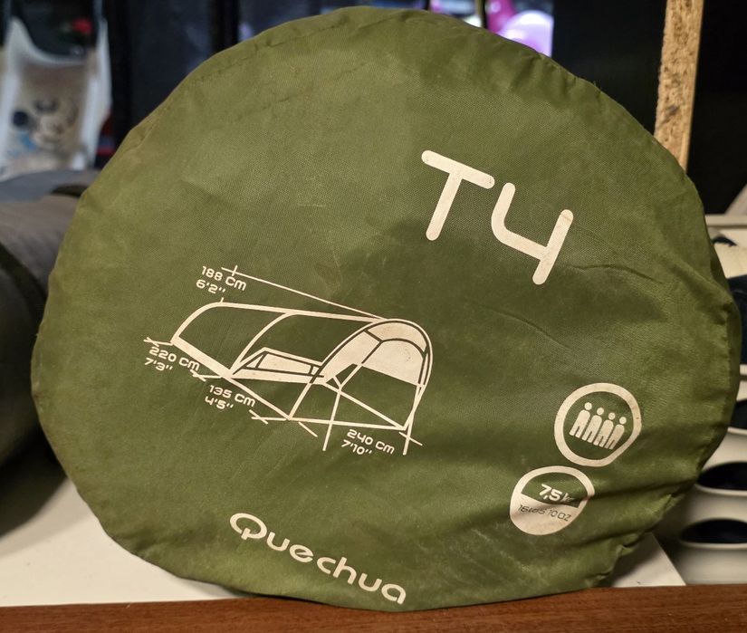 Tenda Quechua 4 pessoas verde