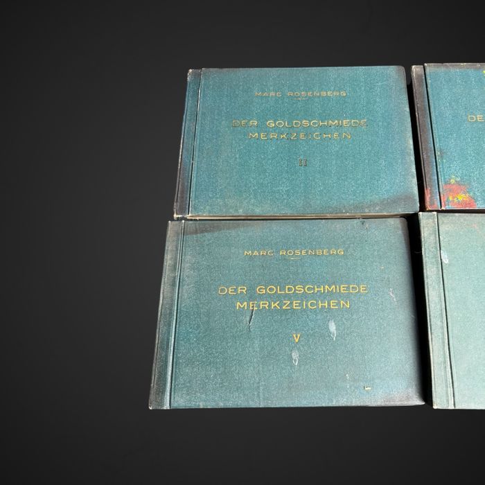 5 tomów cechy złotnicze 1922 Der Goldschmiede Merkzeichen B5/050203